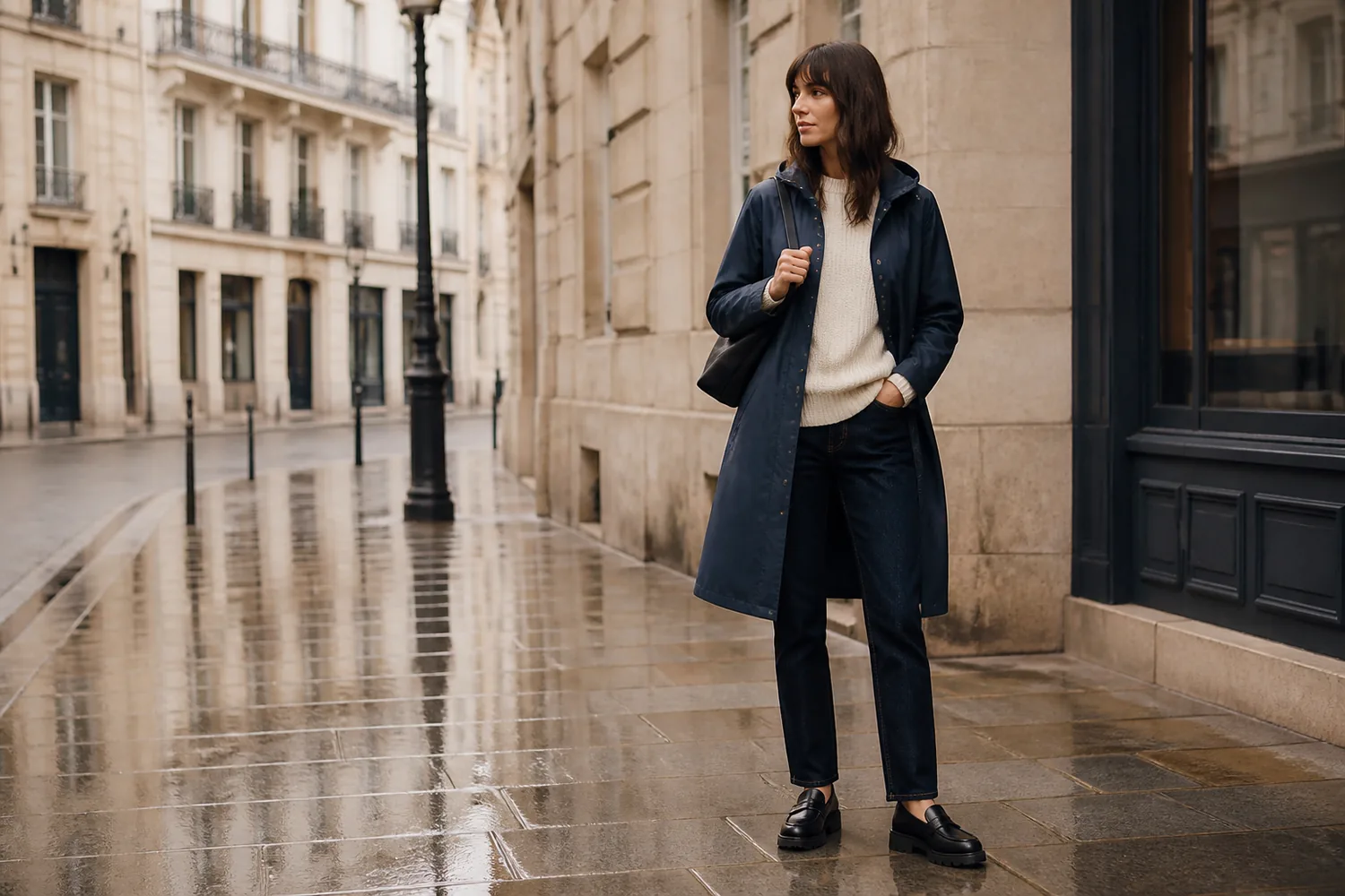 Featured outfit for 10 Rainy-Day Outfit Ideas That Stay Practical